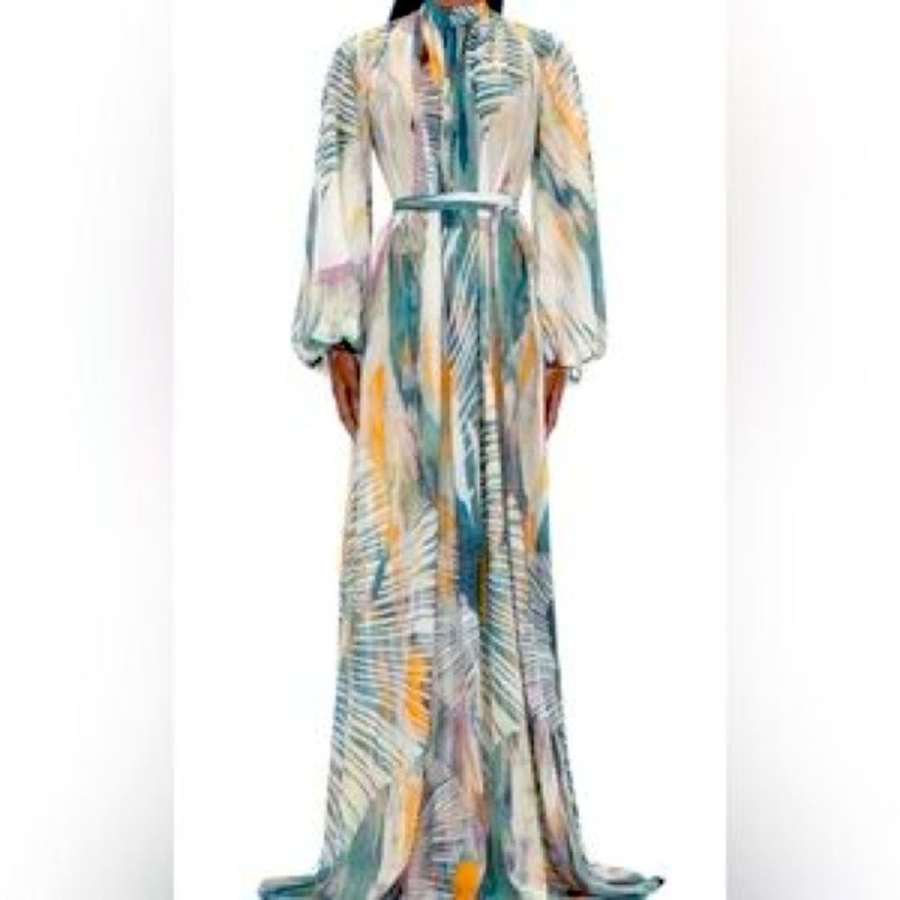 BNWT ANDREA IYAMAH CHIFFON DRESS/COVER UP SIZE SM/MD